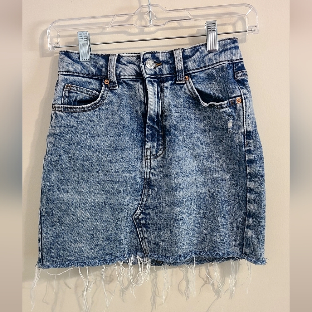 Wild Fable Blue Denim Mini Skirt